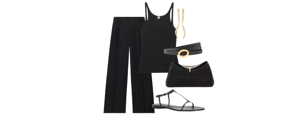 easy all black outfit