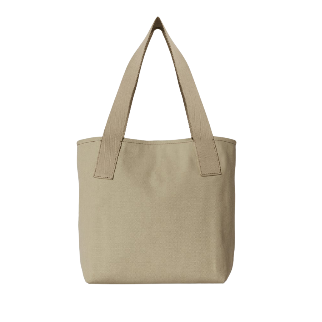 Light canvas bag with thick nylon straps